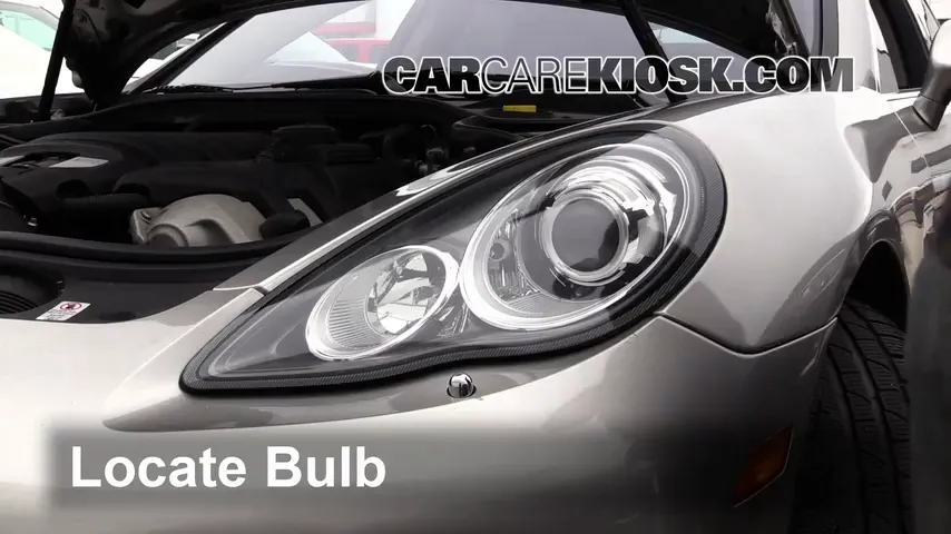 2010 Porsche Panamera 4S 4.8L V8 Lights Highbeam (replace bulb)